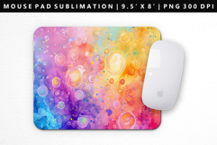 Rainbow Mouse Pad Design | Mouse Pad Sublimation PNG Product Image 1