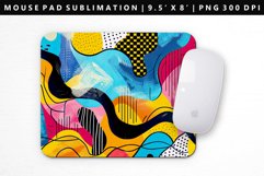 Retro Pop Art Mouse Pad Design | Mouse Pad Sublimation PNG Product Image 1
