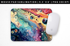 Rainbow Mouse Pad Design | Mouse Pad Sublimation PNG Product Image 1