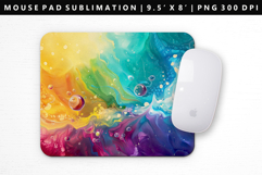 Rainbow Mouse Pad Design | Mouse Pad Sublimation PNG Product Image 1
