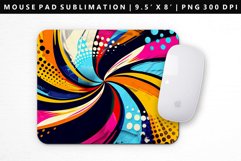 Retro Pop Art Mouse Pad Design | Mouse Pad Sublimation PNG Product Image 1