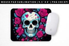 Skull Mouse Pad Design | Mouse Pad Sublimation PNG Product Image 1