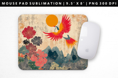 Hanafuda Mouse Pad Design | Mouse Pad Sublimation PNG Product Image 1