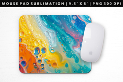 Rainbow Mouse Pad Design | Mouse Pad Sublimation PNG Product Image 1