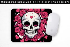 Skull Mouse Pad Design | Mouse Pad Sublimation PNG Product Image 1