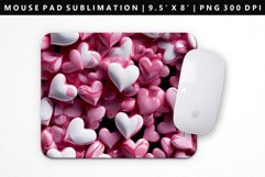 Heart Mouse Pad Design | Mouse Pad Sublimation PNG Product Image 1