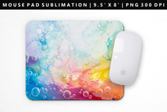 Rainbow Mouse Pad Design | Mouse Pad Sublimation PNG Product Image 1