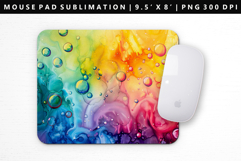 Rainbow Mouse Pad Design | Mouse Pad Sublimation PNG Product Image 1
