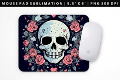 Skull Mouse Pad Design | Mouse Pad Sublimation PNG Product Image 1