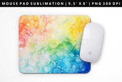 Rainbow Mouse Pad Design | Mouse Pad Sublimation PNG Product Image 1