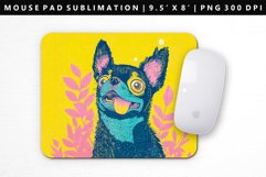 Funny Dog Mouse Pad Design | Mouse Pad Sublimation PNG Product Image 1