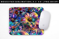 Flower Mouse Pad Design | Mouse Pad Sublimation PNG Product Image 1