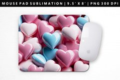 Heart Mouse Pad Design | Mouse Pad Sublimation PNG Product Image 1