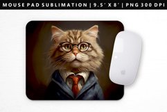 Funny Cat Mouse Pad Design | Mouse Pad Sublimation PNG Product Image 1