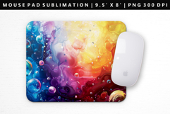 Rainbow Mouse Pad Design | Mouse Pad Sublimation PNG Product Image 1