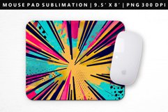 Retro Pop Art Mouse Pad Design | Mouse Pad Sublimation PNG Product Image 1