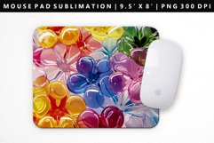 Flower Mouse Pad Design | Mouse Pad Sublimation PNG Product Image 1