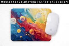 Rainbow Mouse Pad Design | Mouse Pad Sublimation PNG Product Image 1