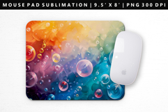 Rainbow Mouse Pad Design | Mouse Pad Sublimation PNG Product Image 1