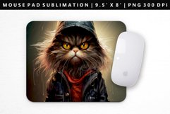 Funny Cat Mouse Pad Design | Mouse Pad Sublimation PNG Product Image 1
