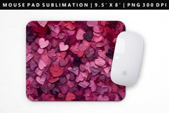 Heart Mouse Pad Design | Mouse Pad Sublimation PNG Product Image 1