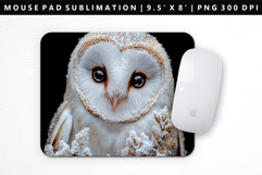 Owl Mouse Pad Design | Mouse Pad Sublimation PNG Product Image 1