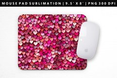 Heart Mouse Pad Design | Mouse Pad Sublimation PNG Product Image 1