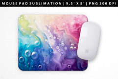 Rainbow Mouse Pad Design | Mouse Pad Sublimation PNG Product Image 1