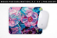 Flower Mouse Pad Design | Mouse Pad Sublimation PNG Product Image 1