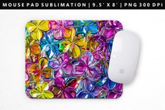 Flower Mouse Pad Design | Mouse Pad Sublimation PNG Product Image 1