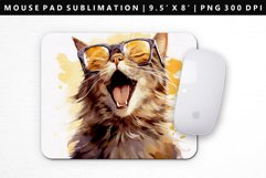 Funny Cat Mouse Pad Design | Mouse Pad Sublimation PNG Product Image 1