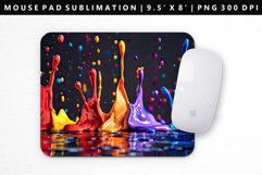 Rainbow Mouse Pad Design | Mouse Pad Sublimation PNG Product Image 1