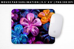 Flower Mouse Pad Design | Mouse Pad Sublimation PNG Product Image 1