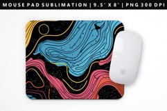 Retro Pop Art Mouse Pad Design | Mouse Pad Sublimation PNG Product Image 1