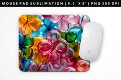 Flower Mouse Pad Design | Mouse Pad Sublimation PNG Product Image 1