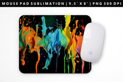 Rainbow Mouse Pad Design | Mouse Pad Sublimation PNG Product Image 1