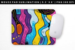 Retro Pop Art Mouse Pad Design | Mouse Pad Sublimation PNG Product Image 1