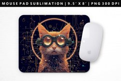 Funny Cat Mouse Pad Design | Mouse Pad Sublimation PNG Product Image 1