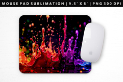 Rainbow Mouse Pad Design | Mouse Pad Sublimation PNG Product Image 1