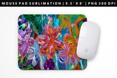 Flower Mouse Pad Design | Mouse Pad Sublimation PNG Product Image 1
