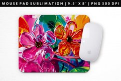 Flower Mouse Pad Design | Mouse Pad Sublimation PNG Product Image 1