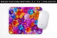 Flower Mouse Pad Design | Mouse Pad Sublimation PNG Product Image 1