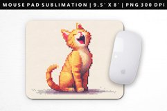 Funny Cat Mouse Pad Design | Mouse Pad Sublimation PNG Product Image 1