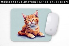 Funny Cat Mouse Pad Design | Mouse Pad Sublimation PNG Product Image 1