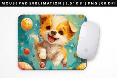 Funny Dog Mouse Pad Design | Mouse Pad Sublimation PNG Product Image 1