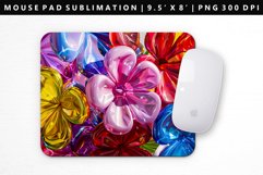 Flower Mouse Pad Design | Mouse Pad Sublimation PNG Product Image 1