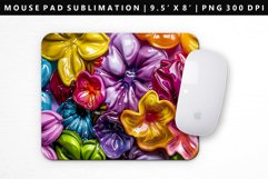 Flower Mouse Pad Design | Mouse Pad Sublimation PNG Product Image 1