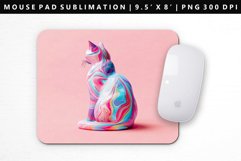 Colored Cats Mouse Pad Design | Mouse Pad Sublimation PNG Product Image 1