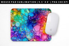 Alcohol Ink Mouse Pad Design | Mouse Pad Sublimation PNG Product Image 1