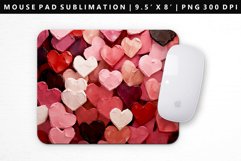 Heart Mouse Pad Design | Mouse Pad Sublimation PNG Product Image 1